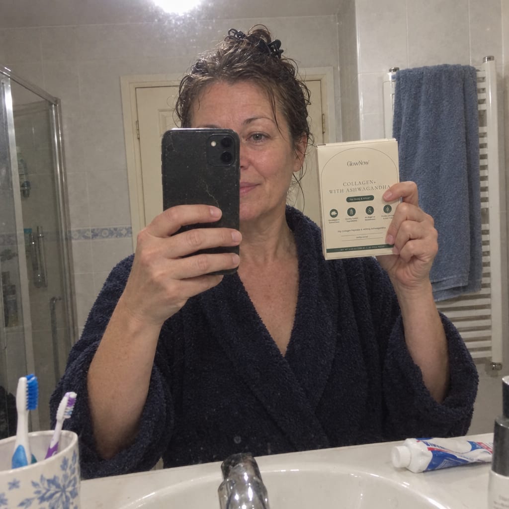 Customer photo review of GlowNow™ Collagen+ with Ashwagandha