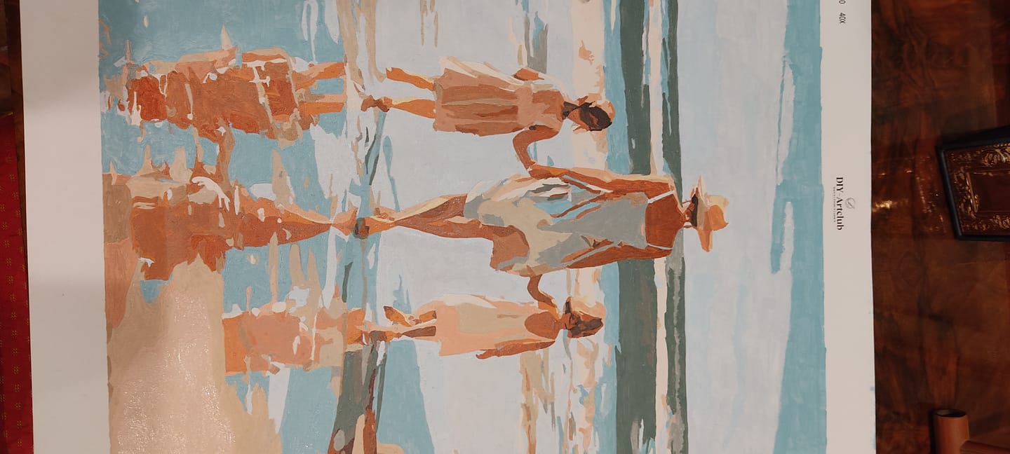 Customer photo review of Two daughters | Paint by Number
