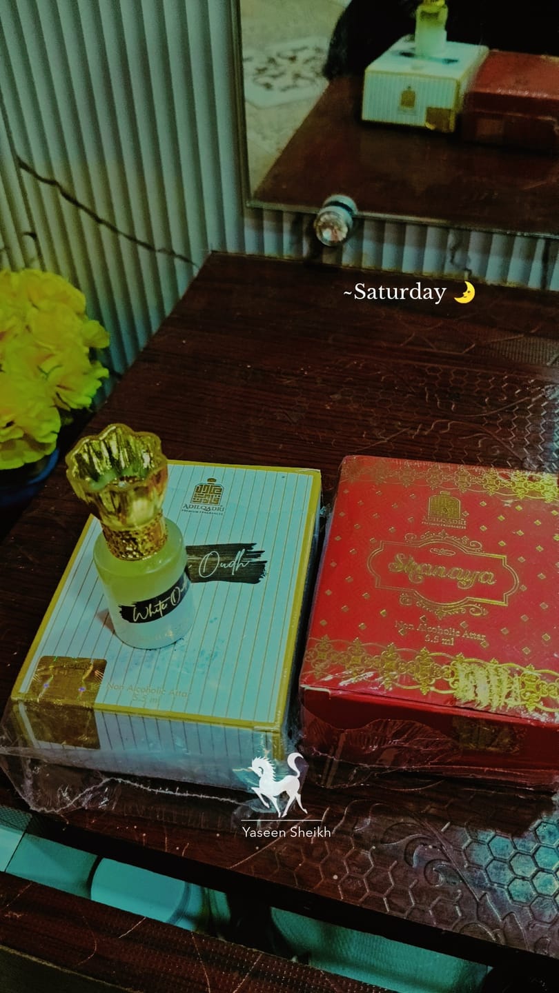 Customer photo review of 2 Pcs Attar Set Shanaya And White Oudh 5.5 Ml Each