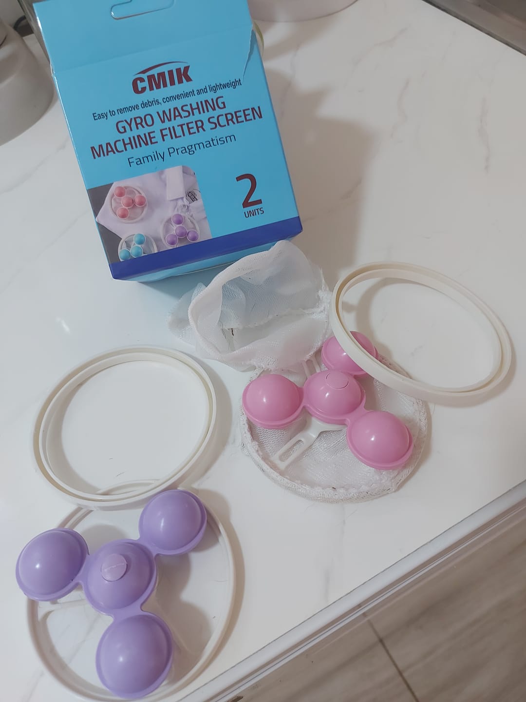 Customer photo review of Filter za veš mašinu za skupljanje dlaka
