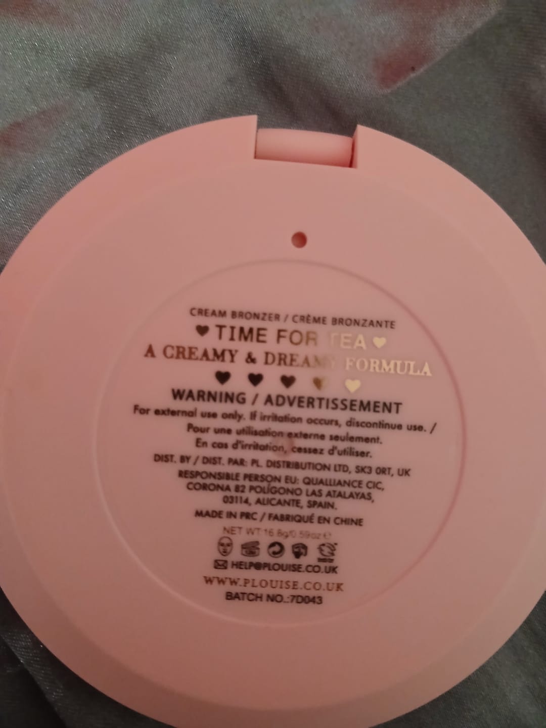 Customer photo review of Spoilt For Choice Cream Bronzer