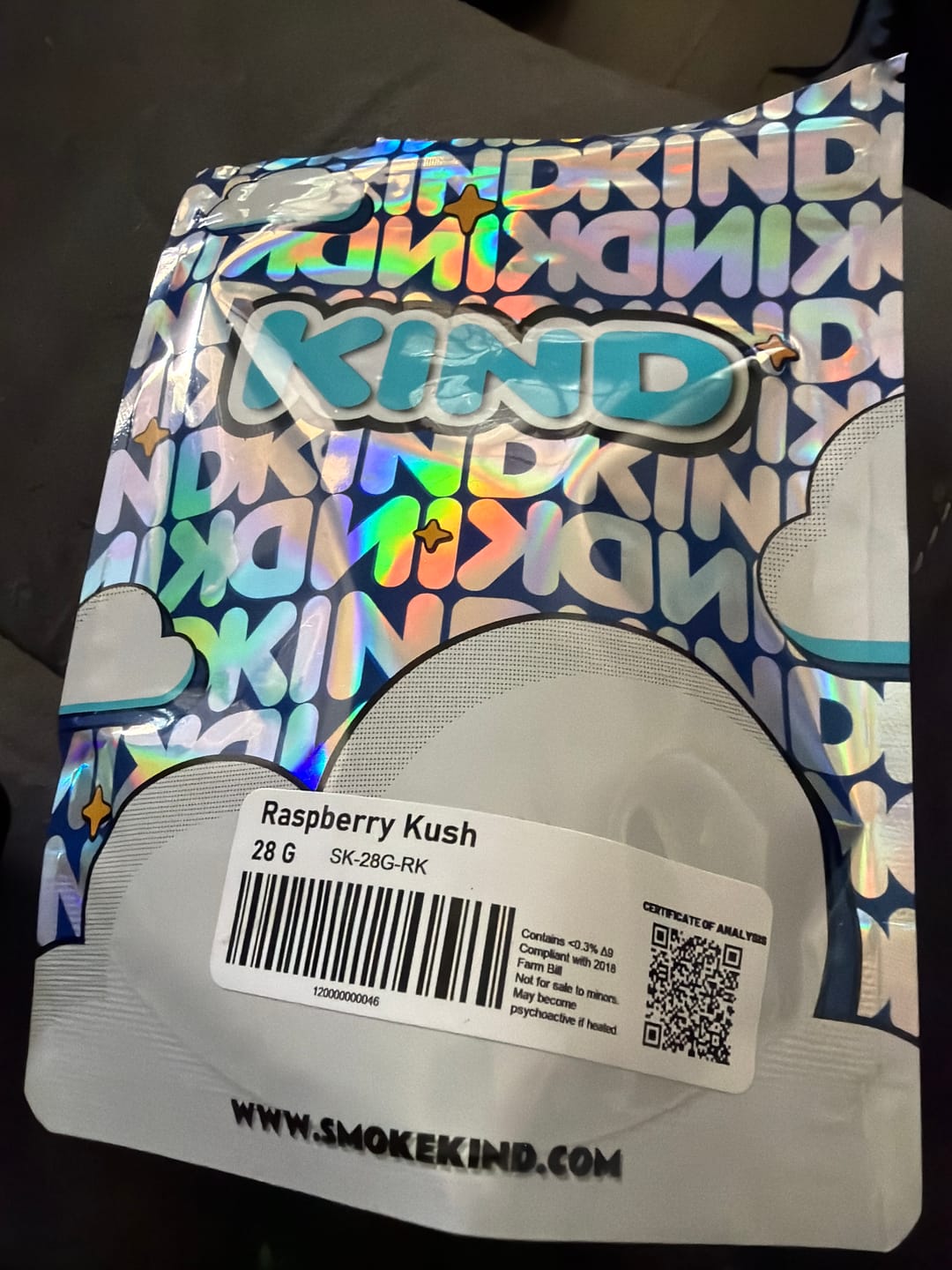 Customer photo review of Raspberry Kush - 28 Grams - Indica