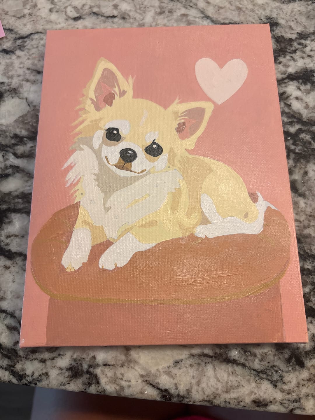 Customer photo review of 6 Mini Paintings - Chihuahua Set