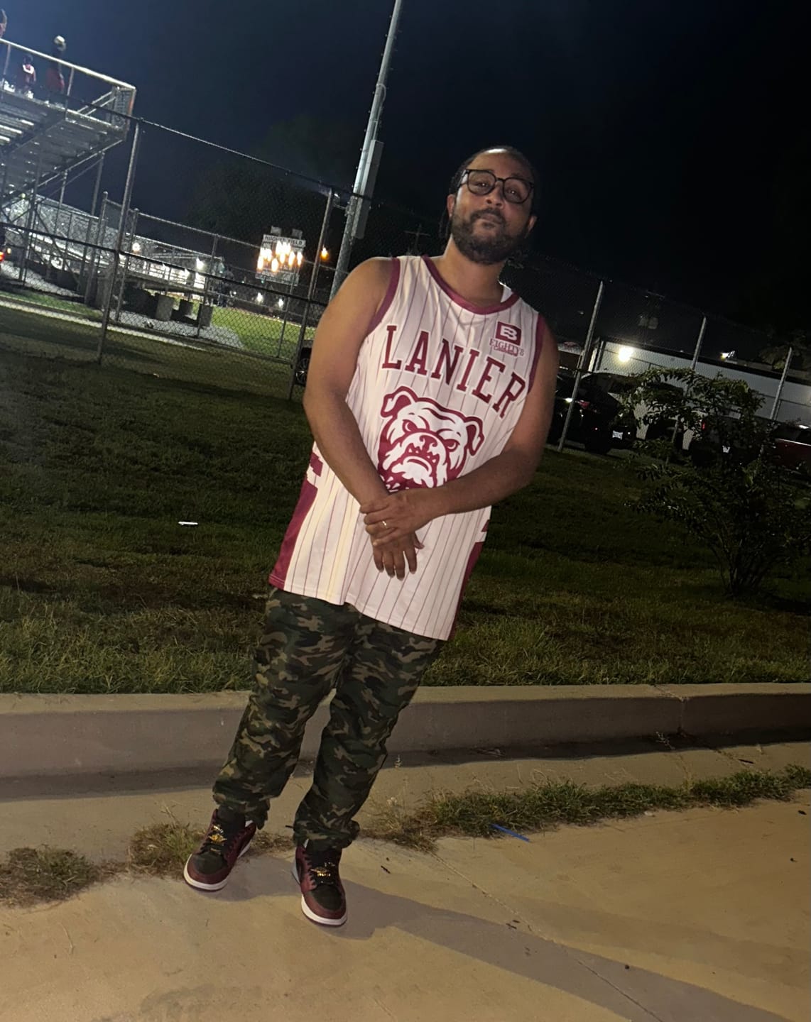 Customer photo review of Custom Blue Red-White Stripe Fashion Tops Fashion Sportwear Basketball Jersey