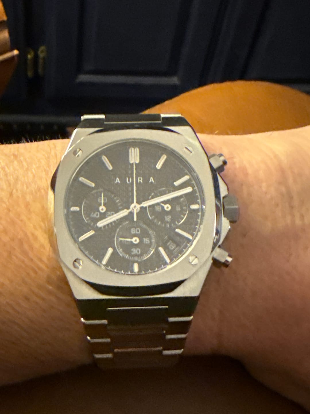 Customer photo review of Chronograph 001: Steel/Black