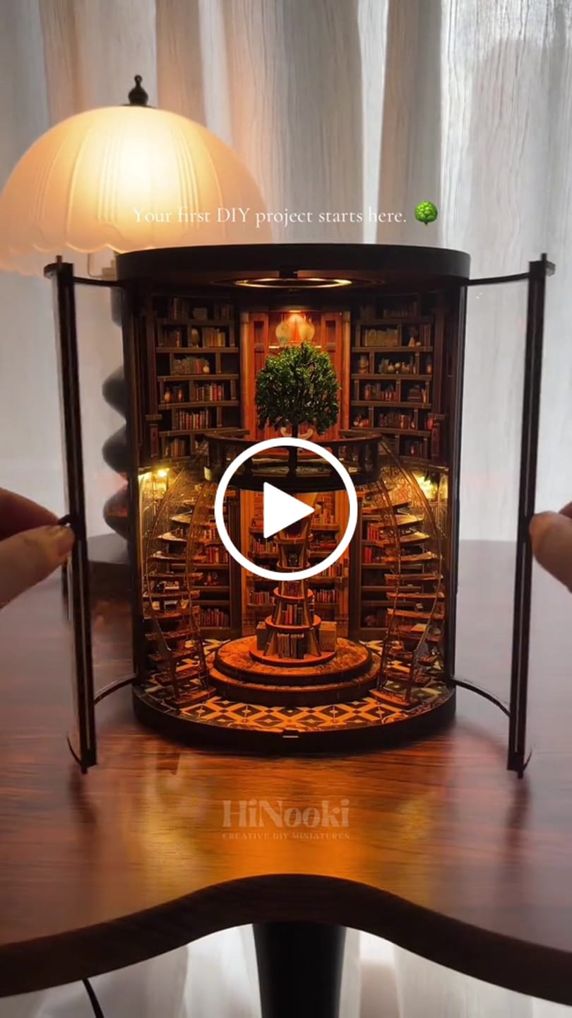 Customer video review of Circular archive of knowledge | Wisdom rings book repository kit
