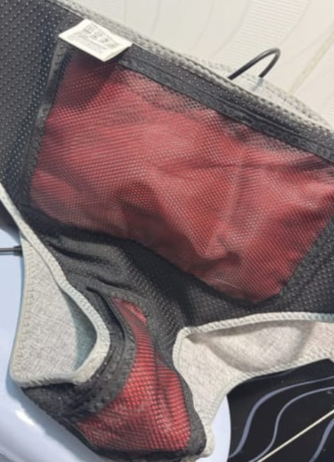 Customer photo review of Faja térmica con terapia de luz roja