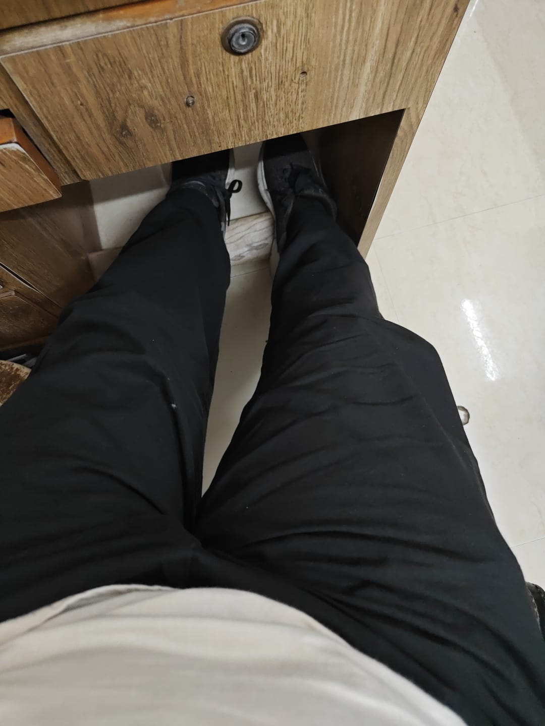 Customer photo review of Men Black Cotton Pant