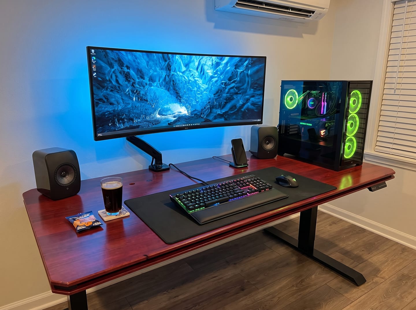 Customer photo review of STANDO Apex Heritage Modular Standing Desk