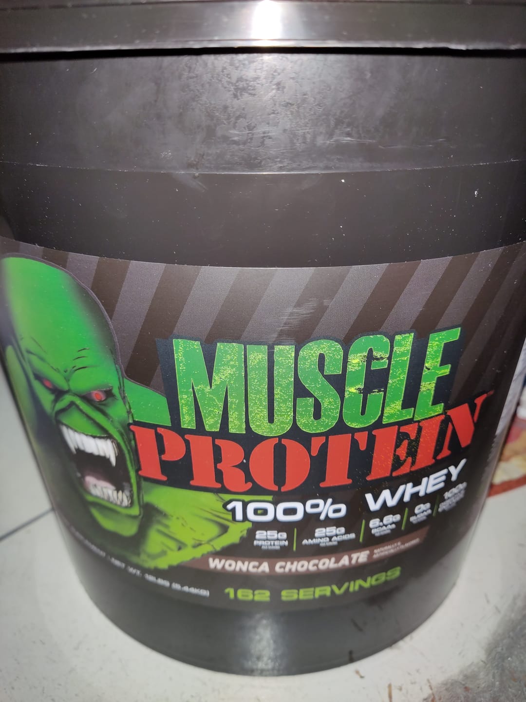 Customer photo review of Whey Protein Powder Bucket