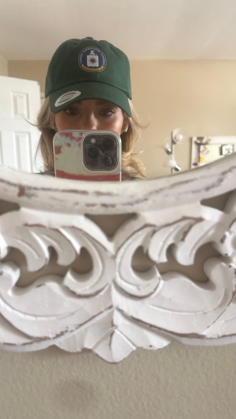 Customer photo review of Candace Intelligence Agency Hat