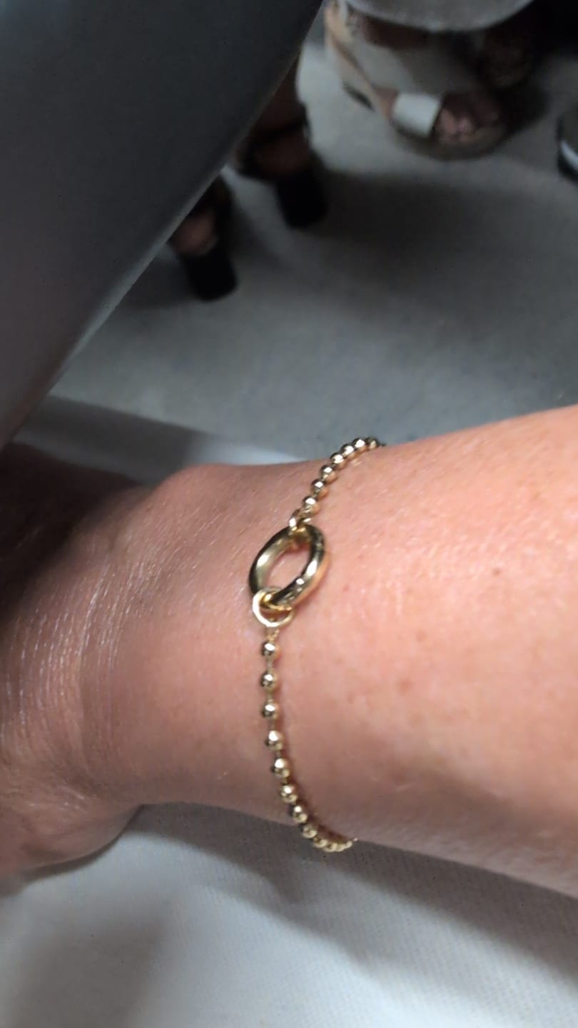 Customer photo review of Ball Chain Charm Bracelet