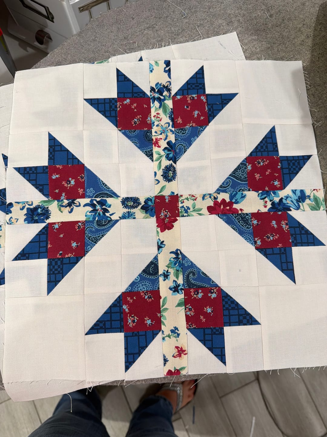 Customer photo review of Block Of The Month - American Main Street (113.5" x 113.5")