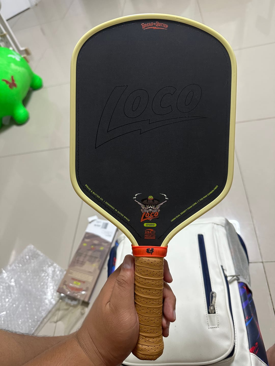 Customer photo review of The Loco 16mm Pickleball Paddle Hybrid