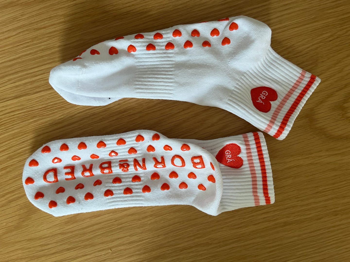 Customer photo review of GRÁ Pilates & Yoga Sock