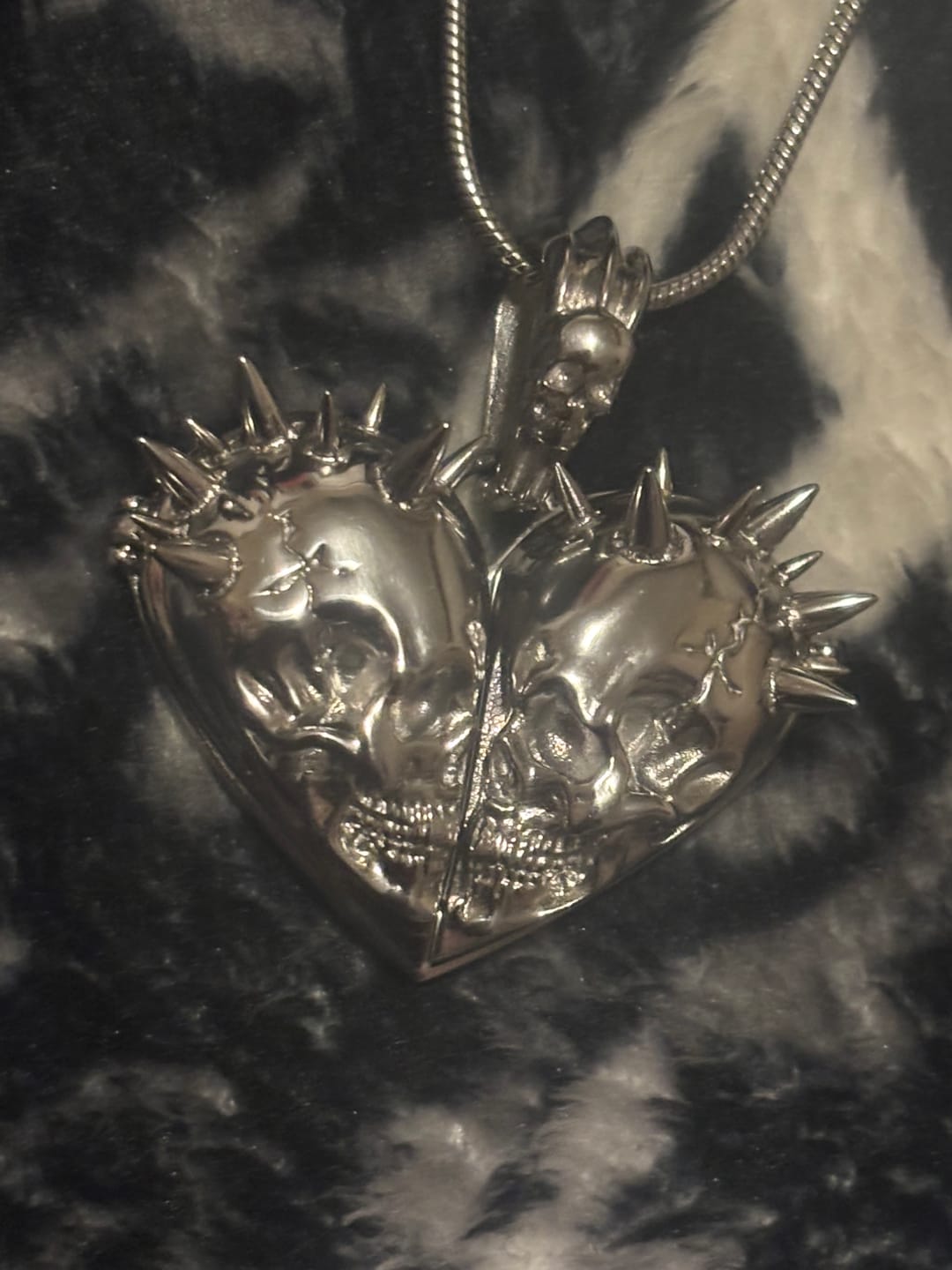 Customer photo review of 'TIL DEATH DO US PART' LOCKET PENDANT