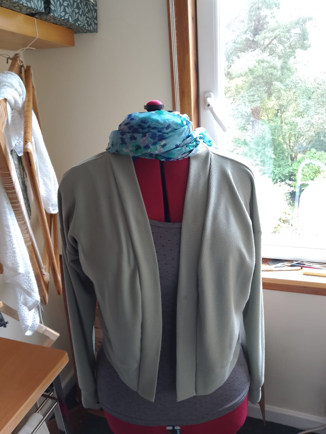 Customer photo review of Sage Green Knit Jersey Fabric