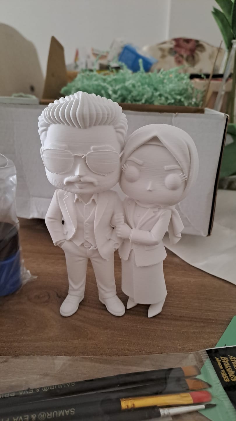 Customer photo review of Kişiye Özel Çift Pofi Pop Boyama Seti