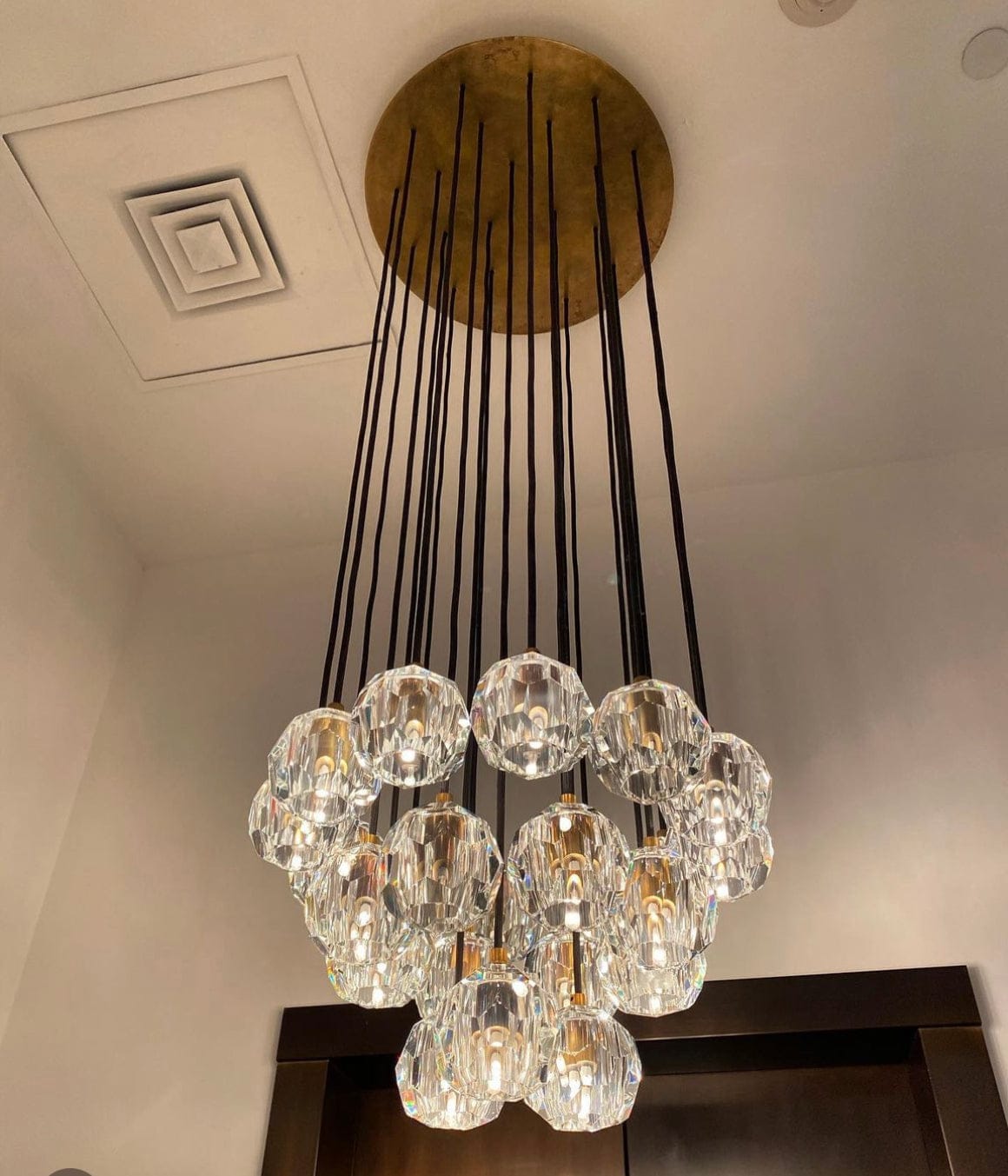 Customer photo review of Boula Da Cristal Glass Round Cluster Chandelier