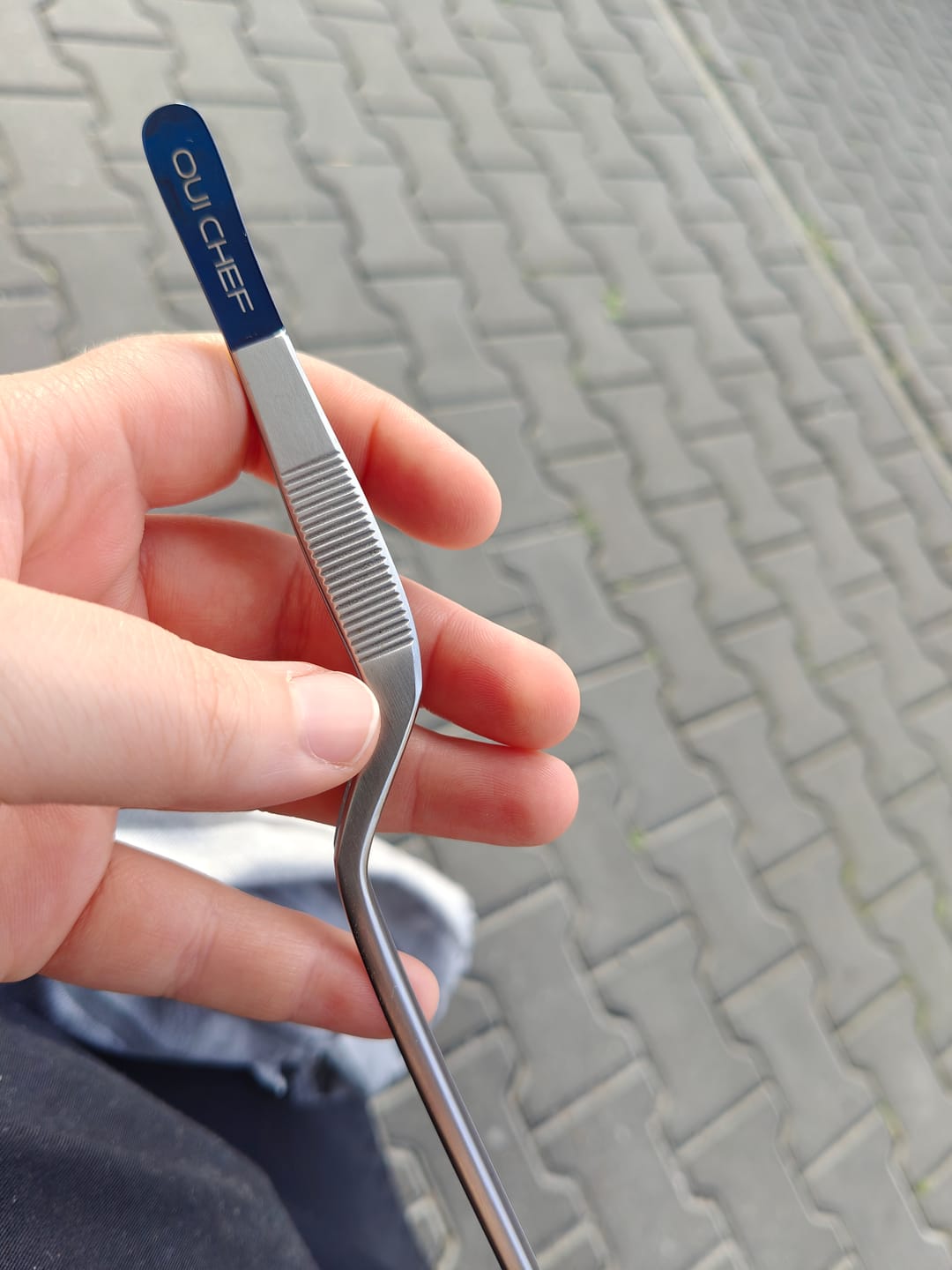 Customer photo review of Medium Offset Tweezers