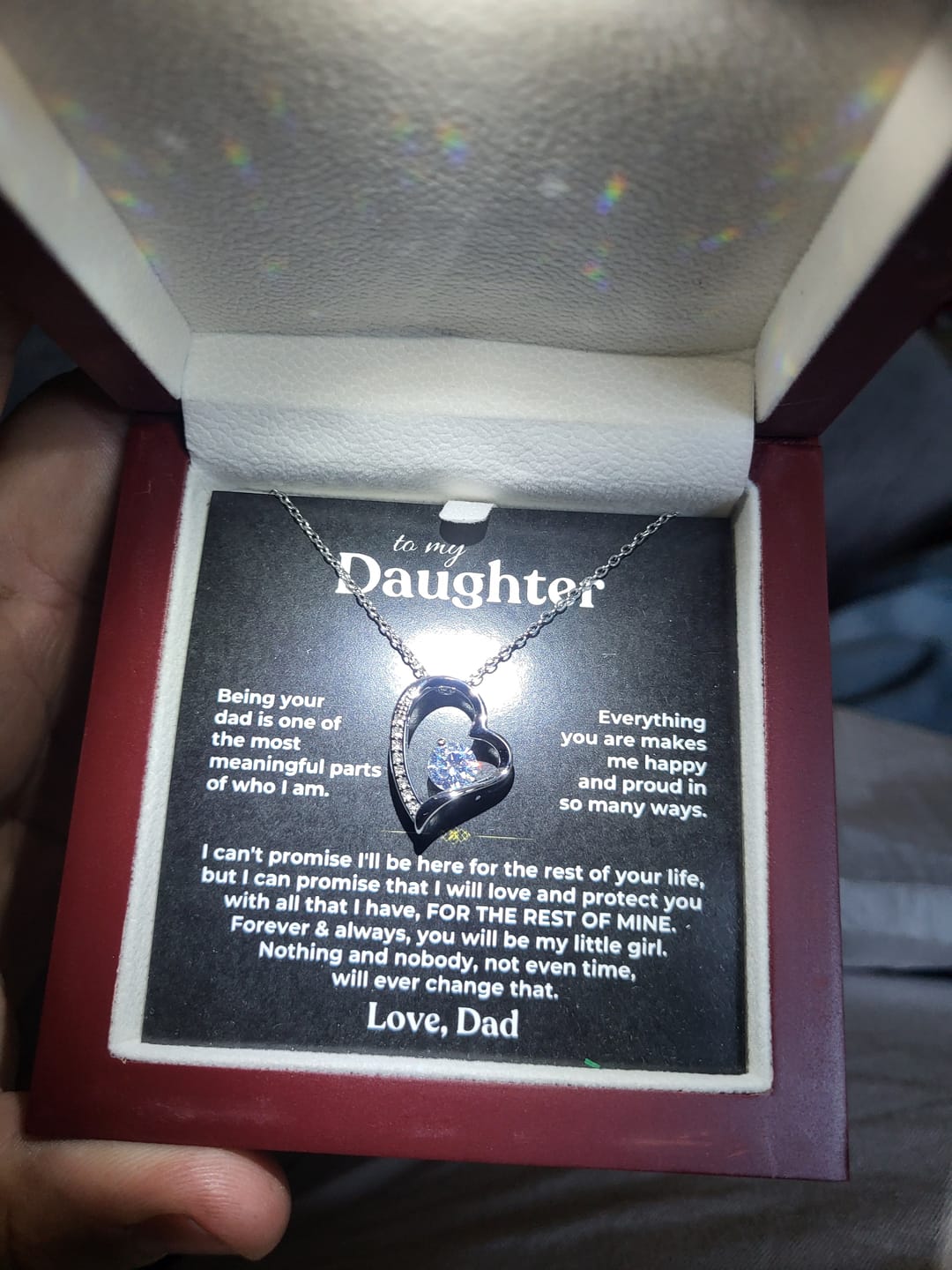 Customer photo review of To My Daughter - Being Your Dad - Beautiful Gift Set - SS622