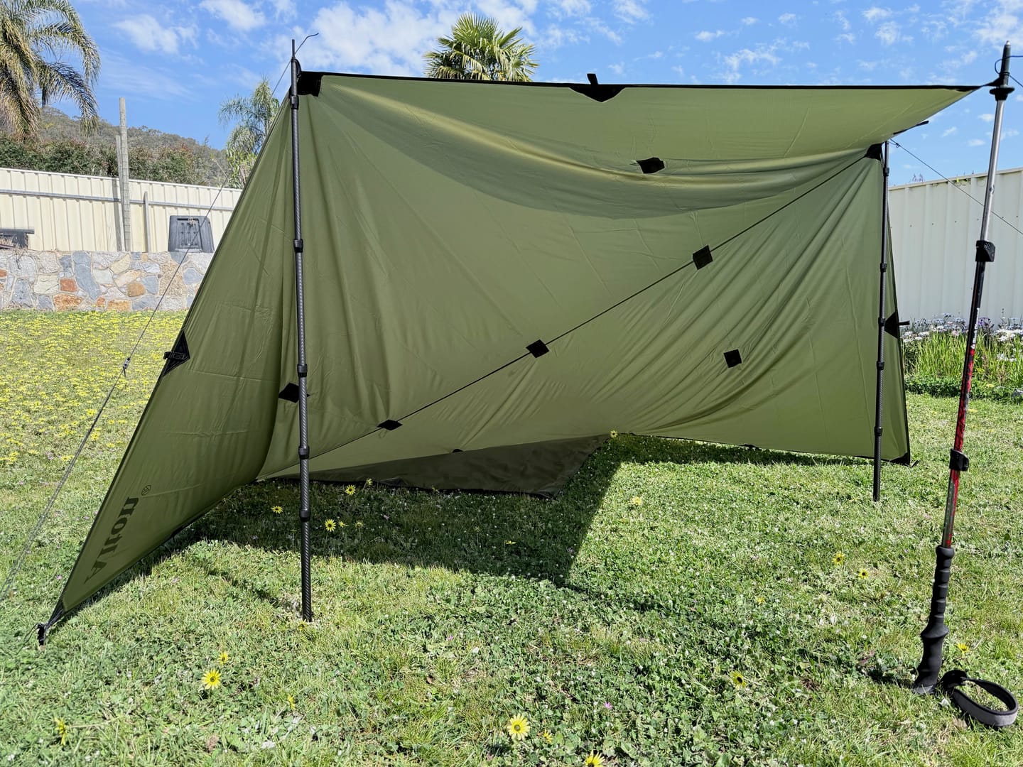 Customer photo review of 3m x 3m Lightweight Tarp
