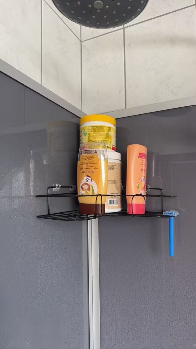 Customer photo review of EckoShelf | Duschablage Ecke ohne Bohren