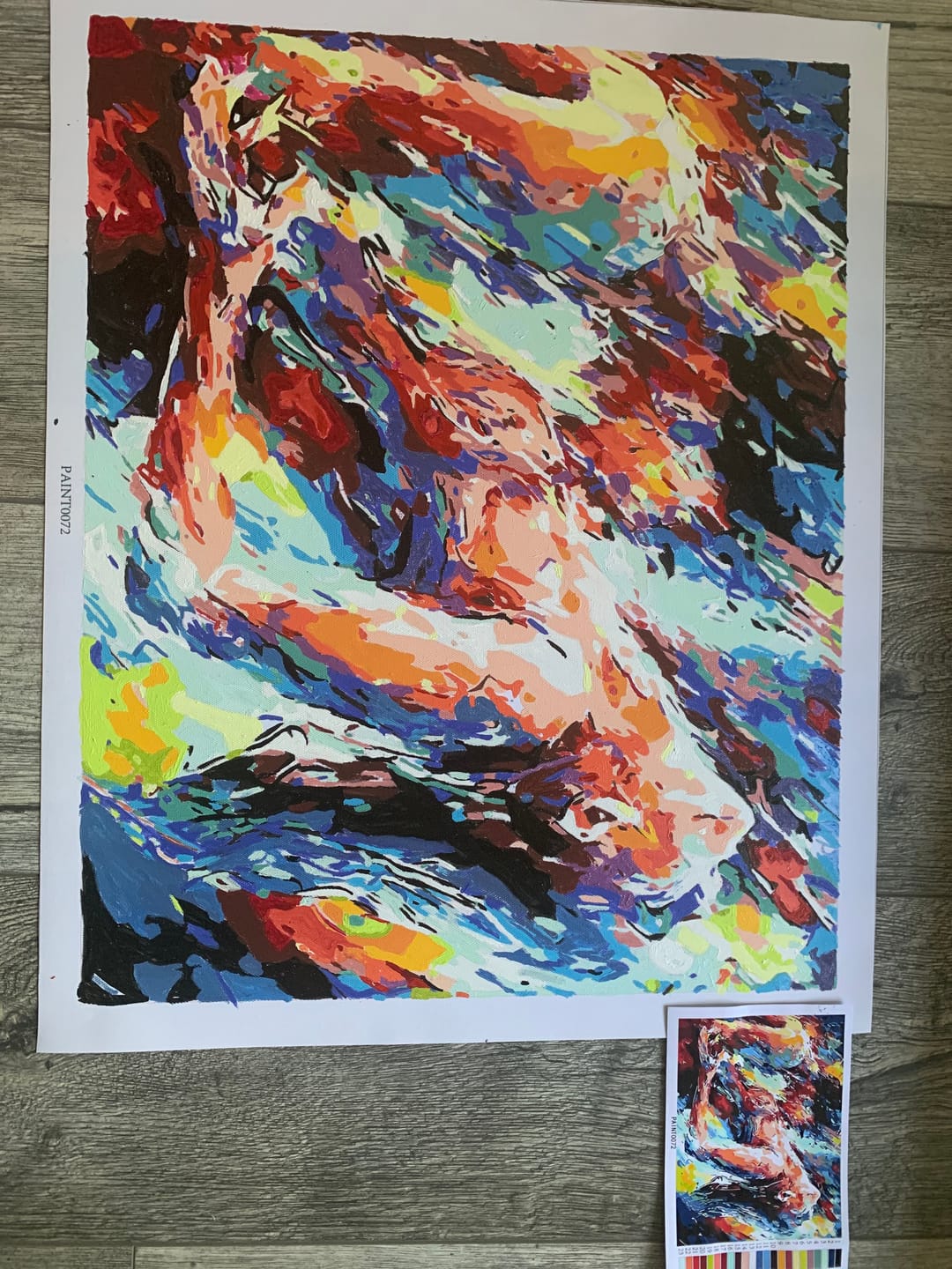 Customer photo review of Two Lovers | Paint by Numbers