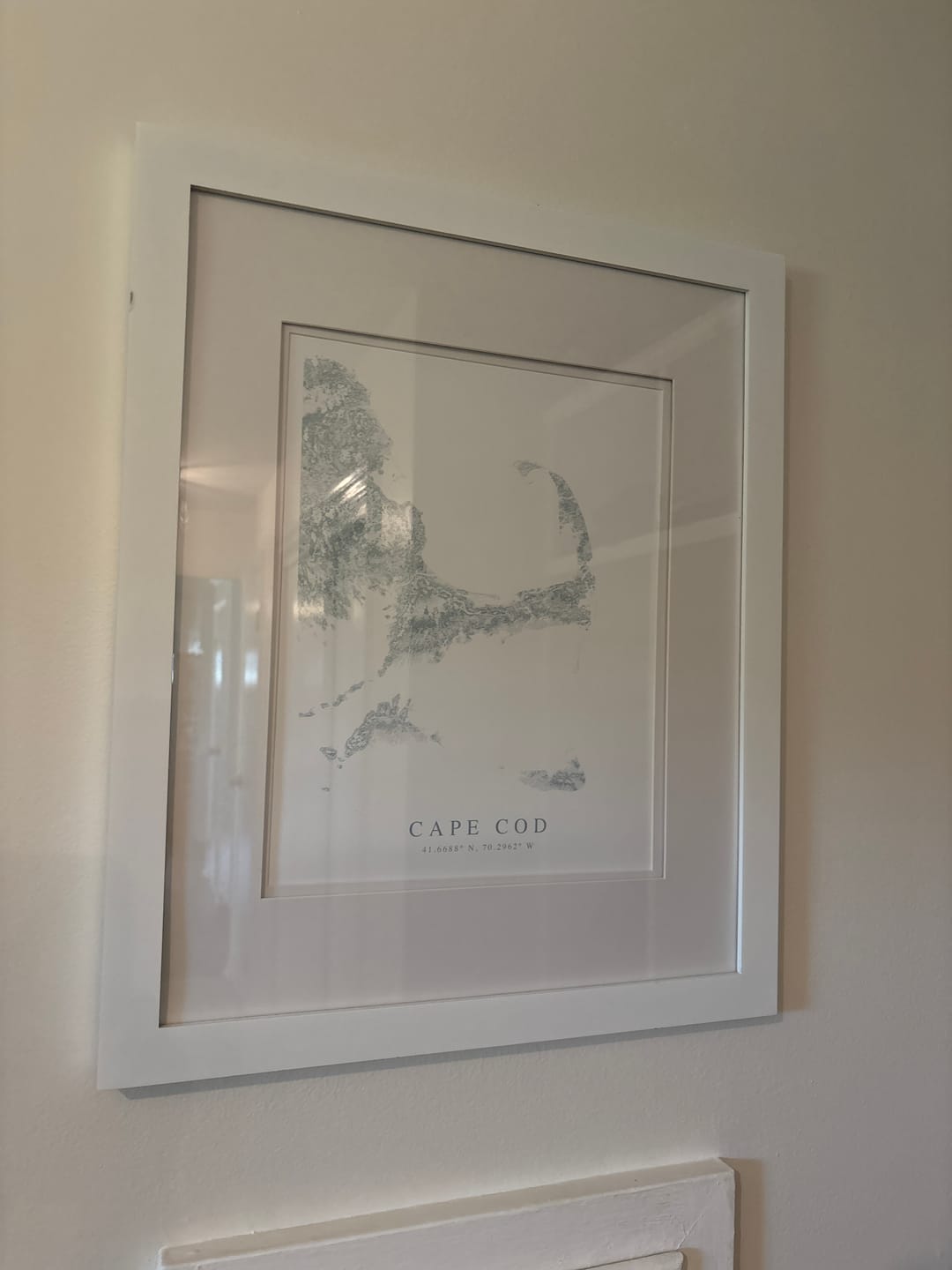 Customer photo review of Cape Cod Map Print