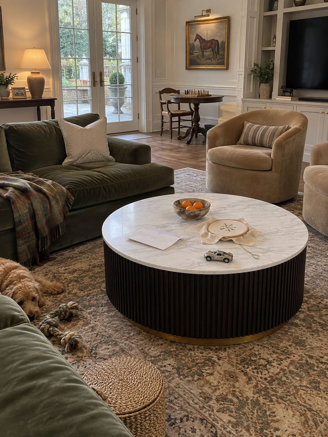 Customer photo review of Fanny Round Coffee Table