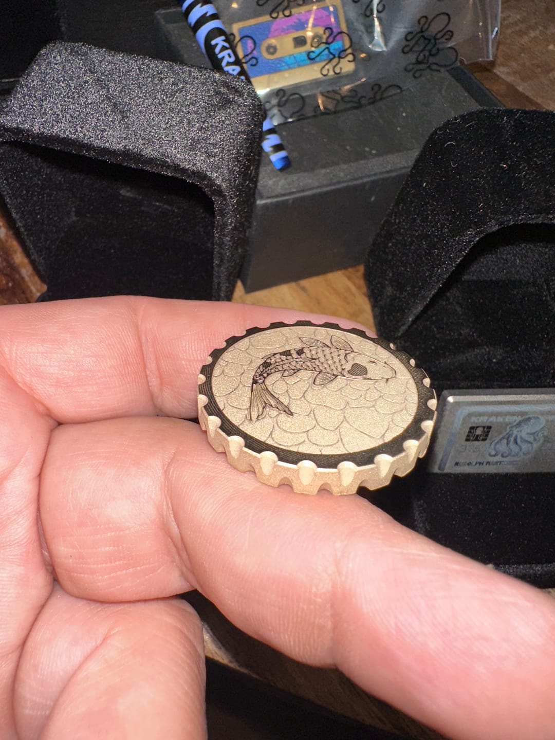 Customer photo review of Koi 2.0 Brass Ball Marker