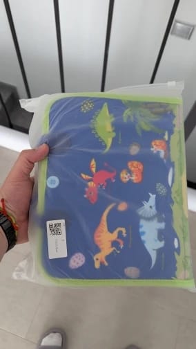 Customer photo review of TibaToes Busy Board — książeczka manipulacyjna