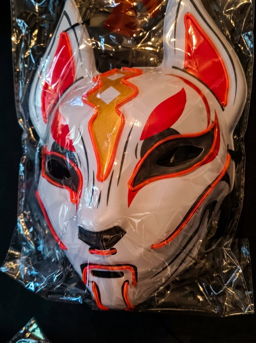 Customer photo review of Cyberpunk Kitsune Mask