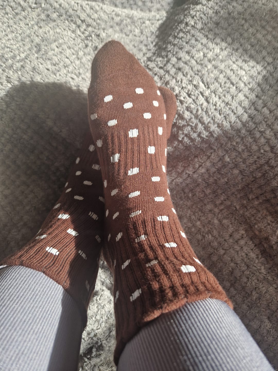 Customer photo review of Espresso Polka Dots