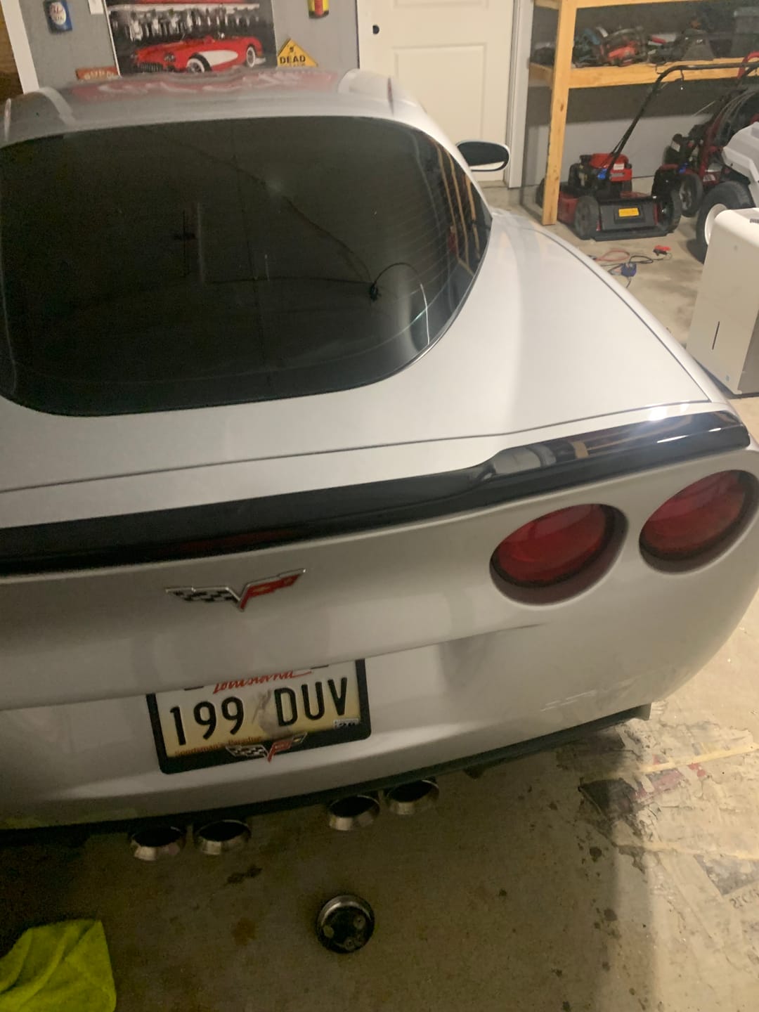 Customer photo review of Corvette C6 ZR1 DRY CARBON FIBER Conversion Rear Trunk Spoiler