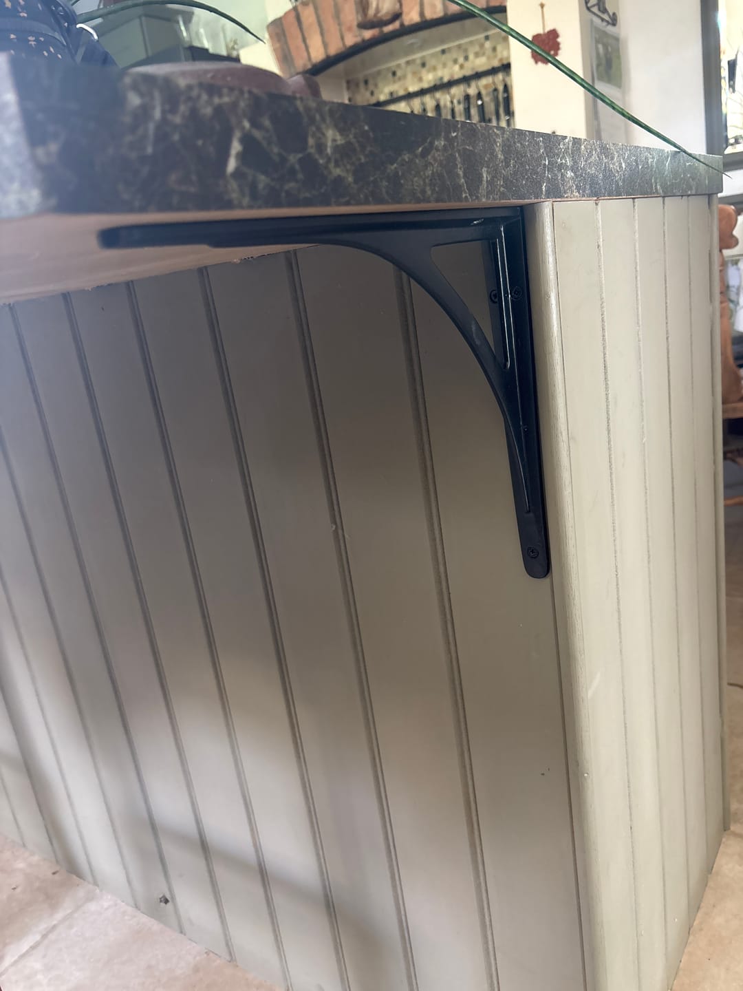Customer photo review of 12 x 10 Inch Ironbridge Cast Iron Shelf Bracket