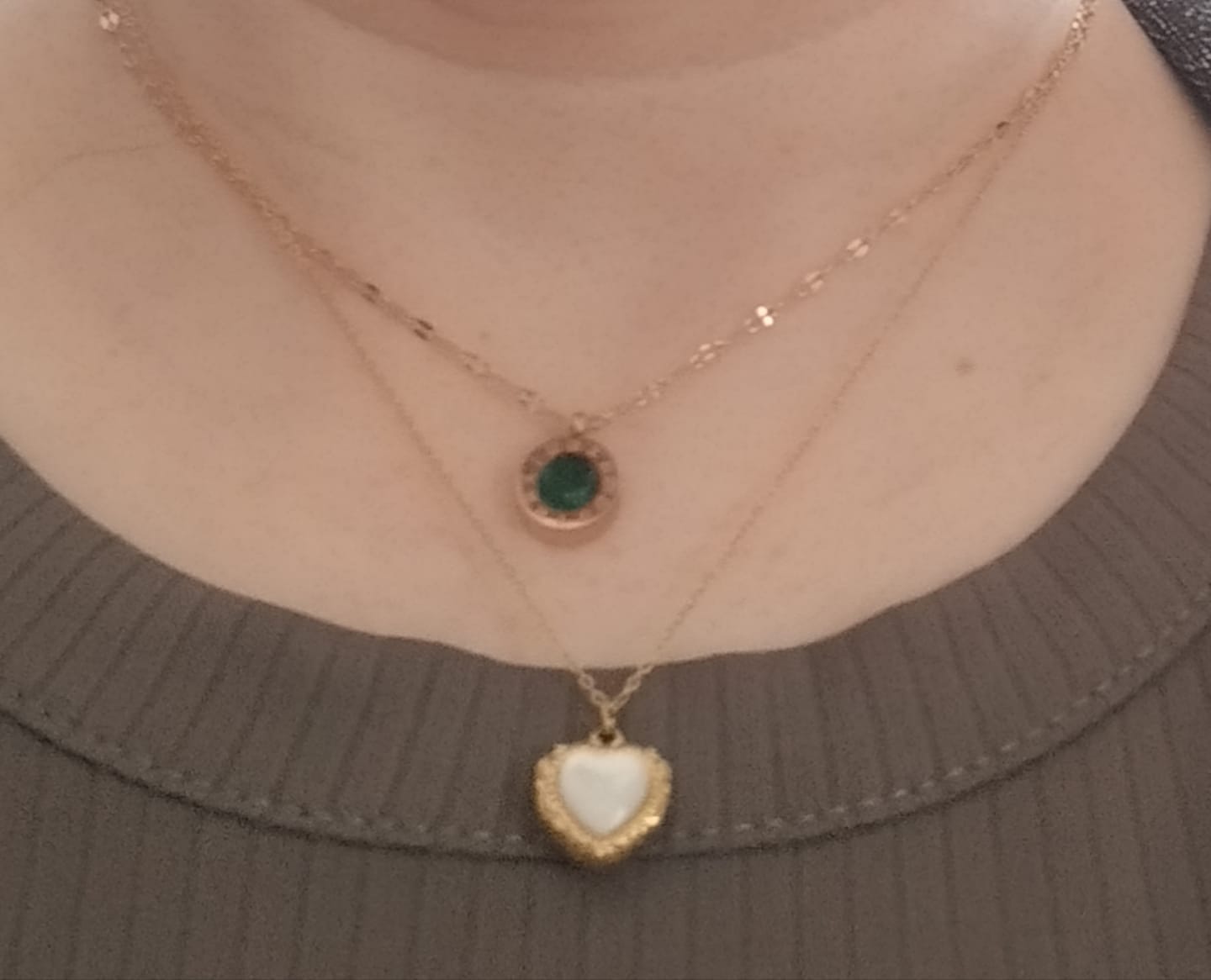 Customer photo review of Vintage Eternity Love Necklace