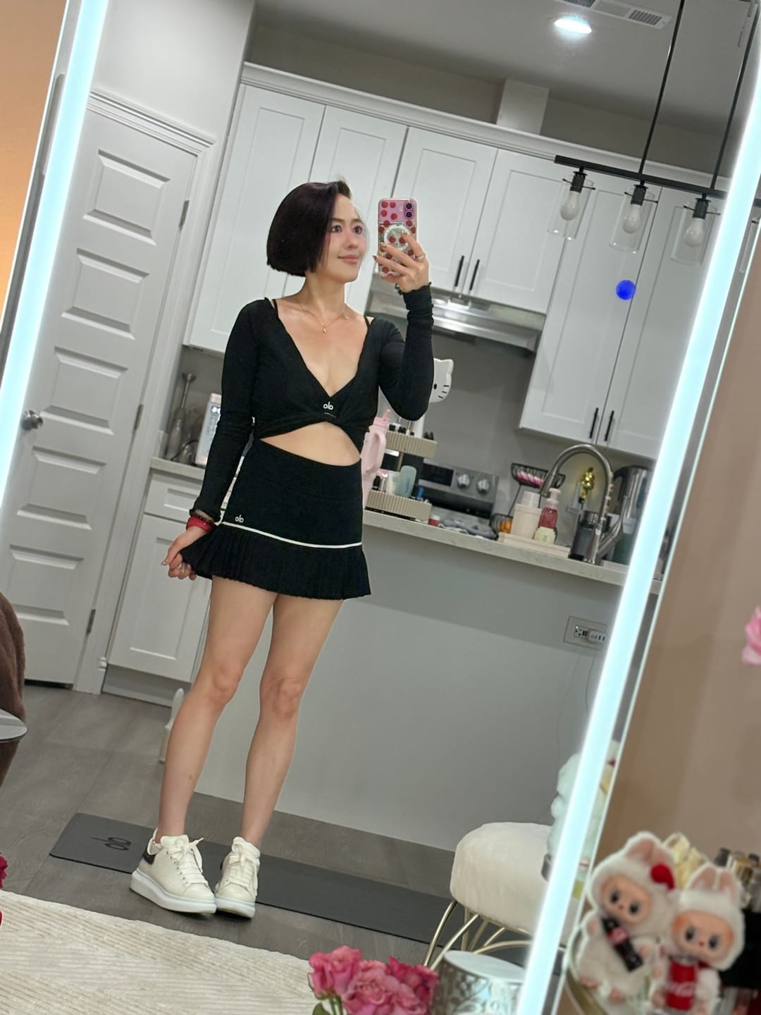 Customer photo review of The Wrap Top Black