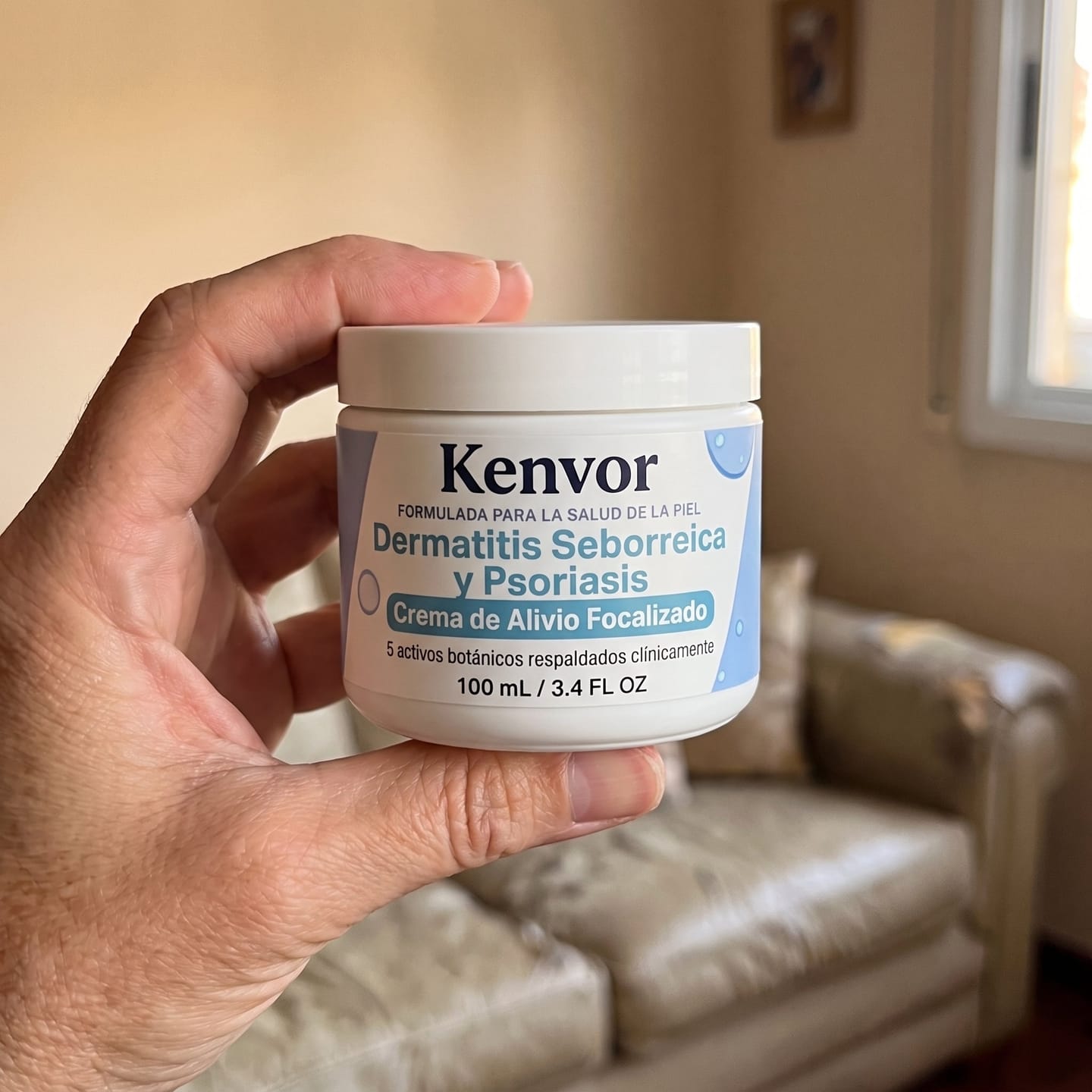Customer photo review of Crema Reparadora Para Barba