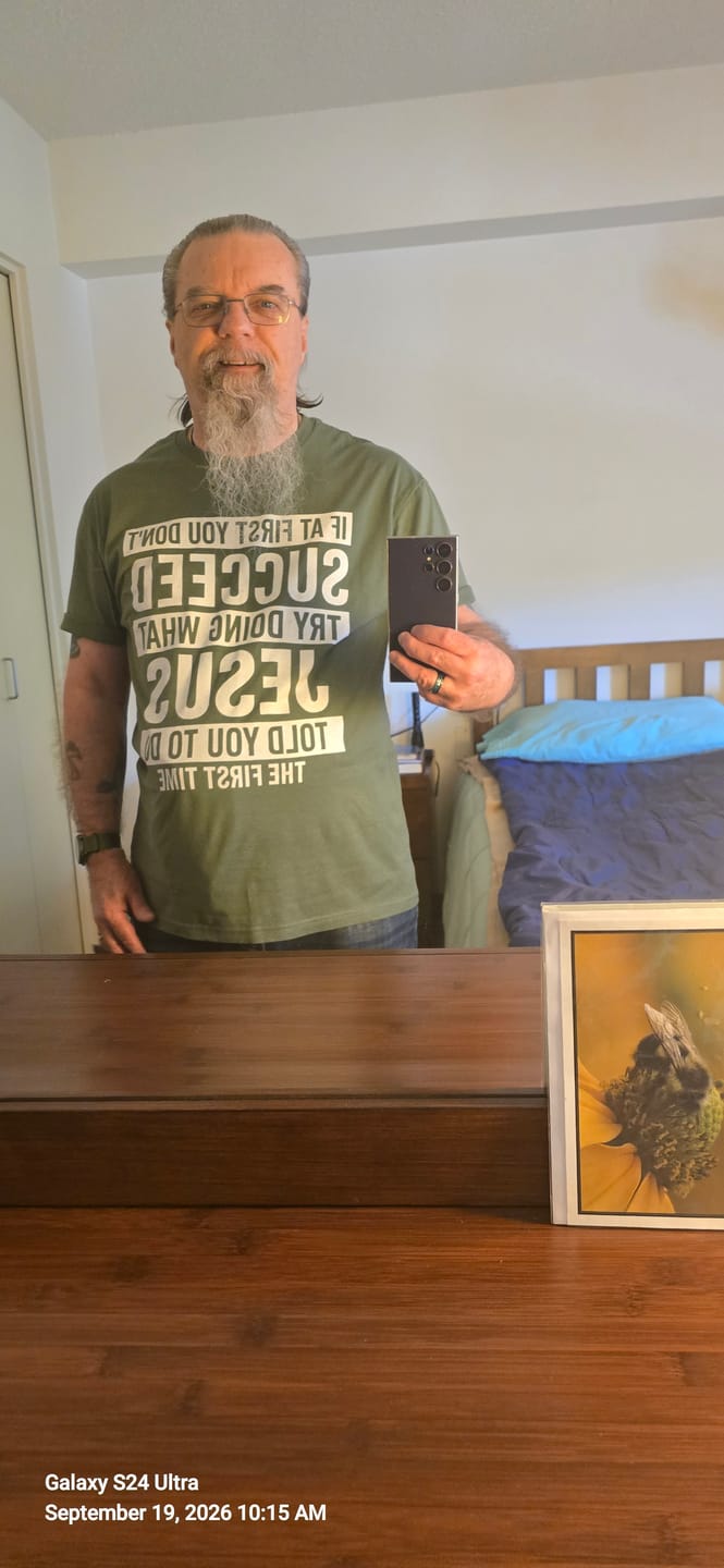 Customer photo review of You Can't Scare Me Revelation T-Shirt