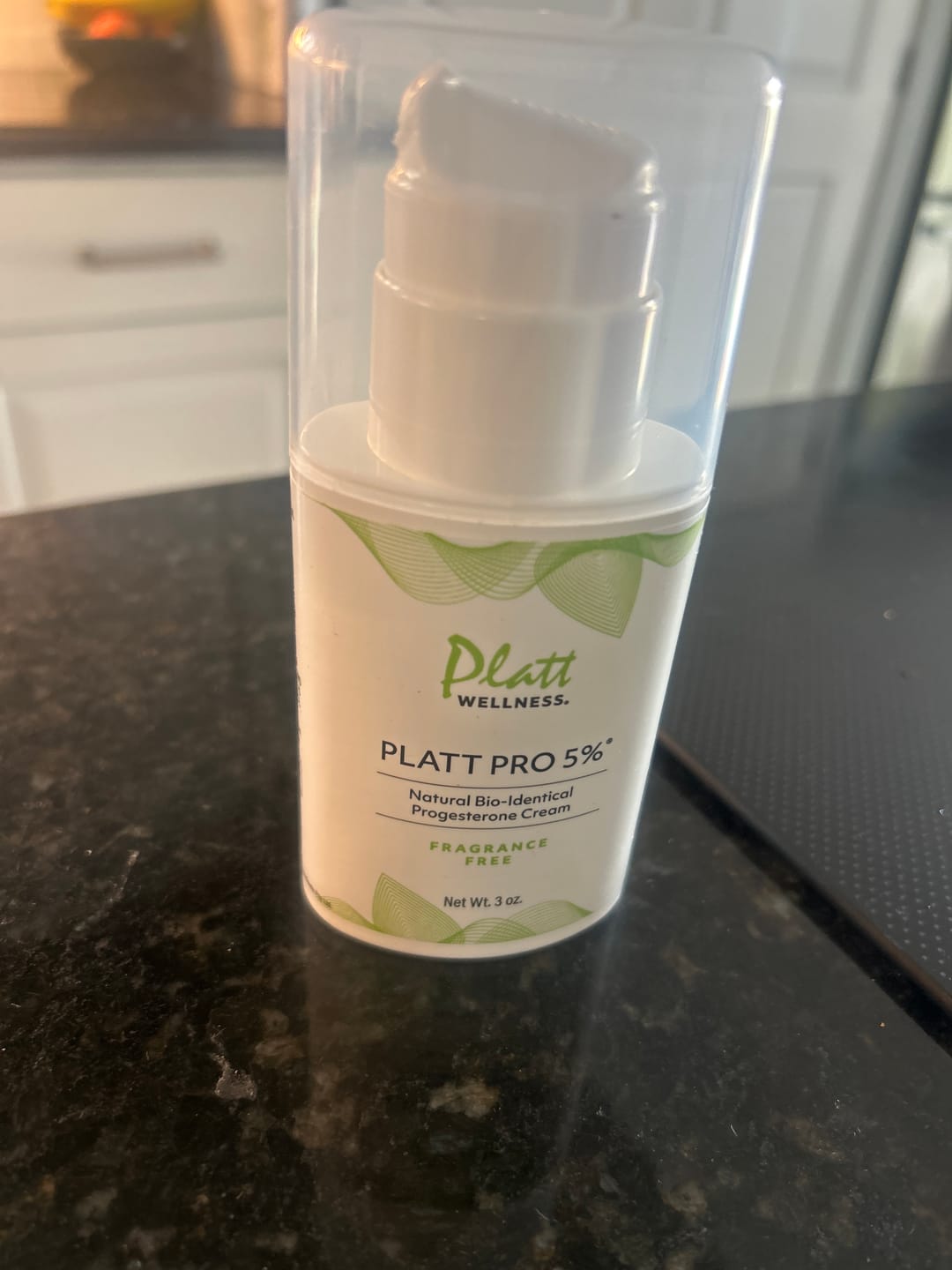 Customer photo review of Platt Pro 5% Progesterone Cream Fragrance Free