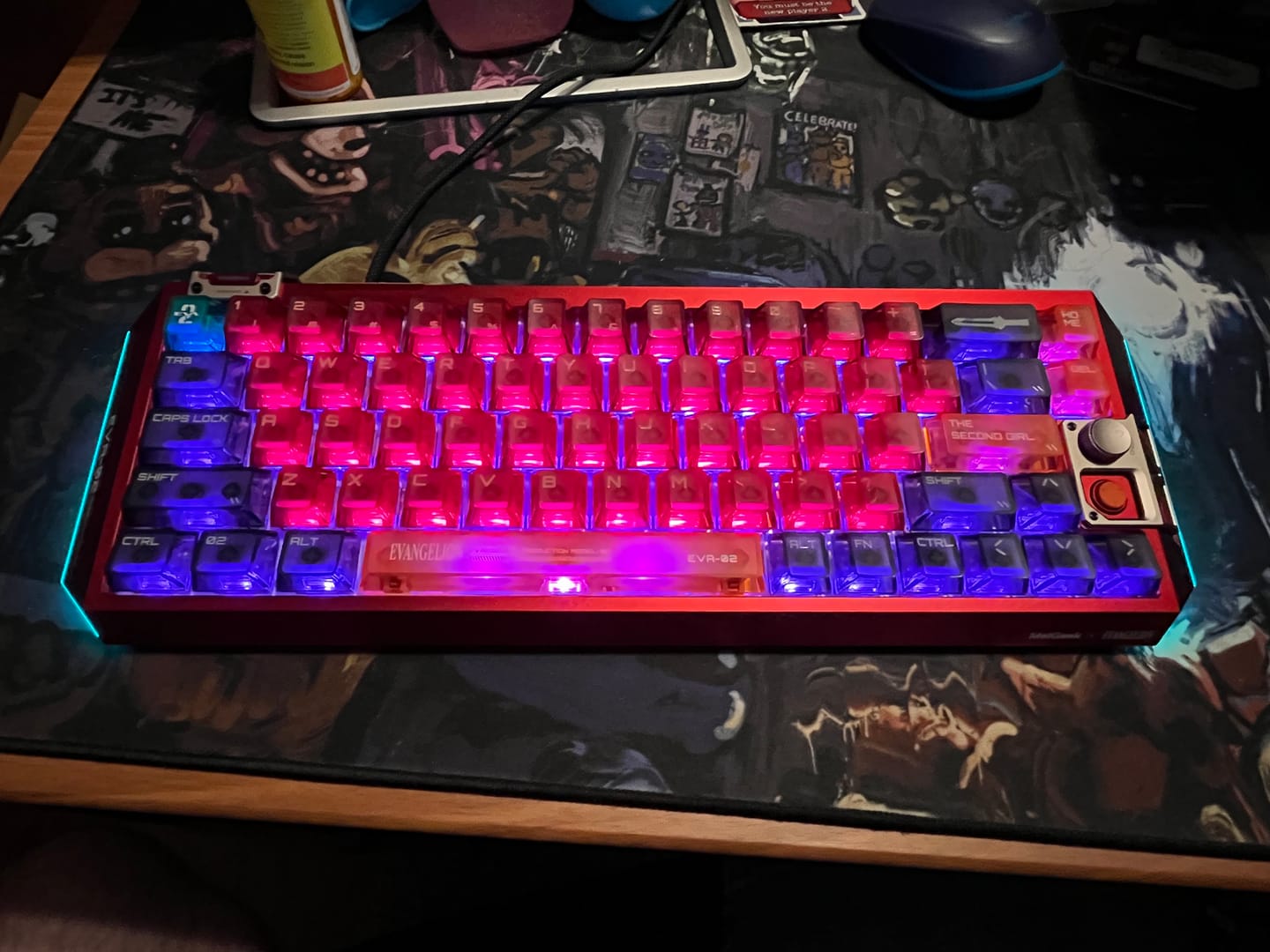 Customer photo review of Centauri60 Asuka Edition  HE Gaming Keyboard