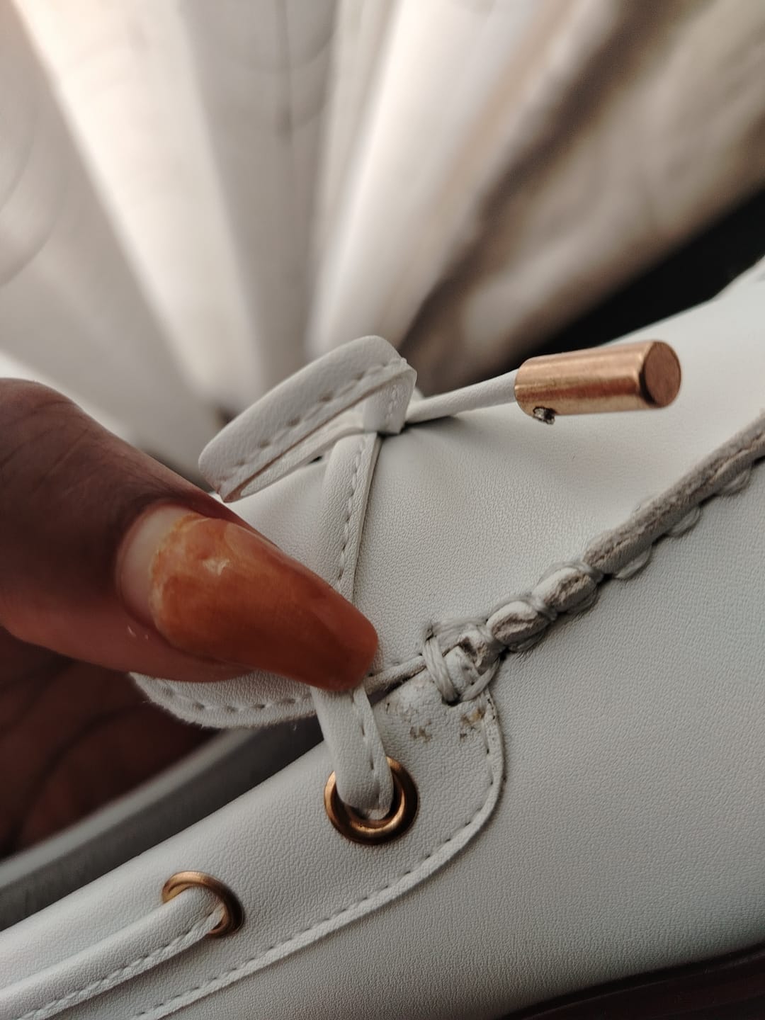 Customer photo review of Miss Black Sasko 3 Shoe - White