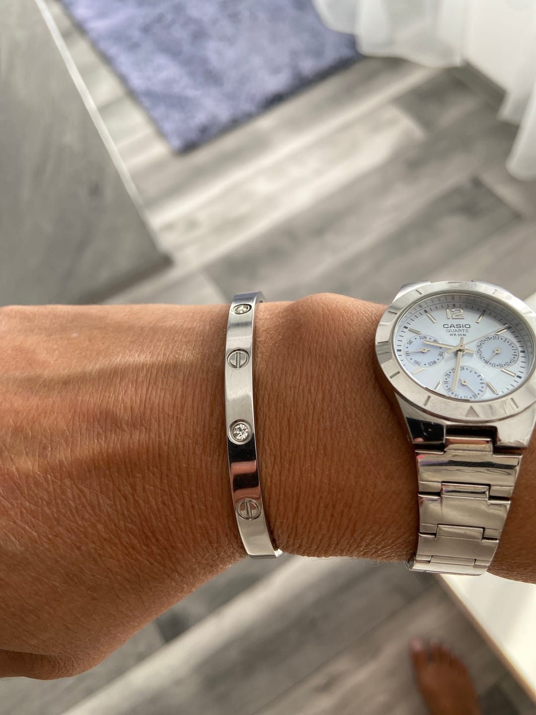 Customer photo review of Bratara Love - Argintiu
