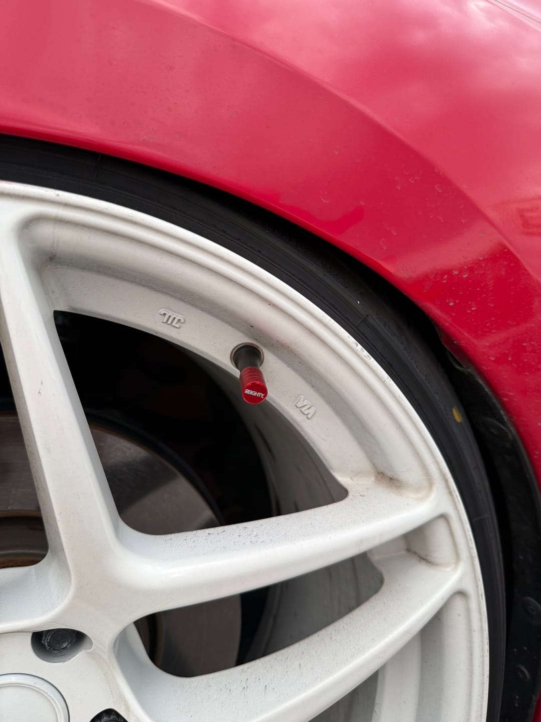 Customer photo review of 80Eighty® Red Valve Stem Caps