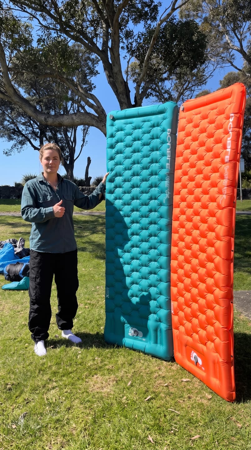 Customer photo review of Double Helix Sleeping Pad