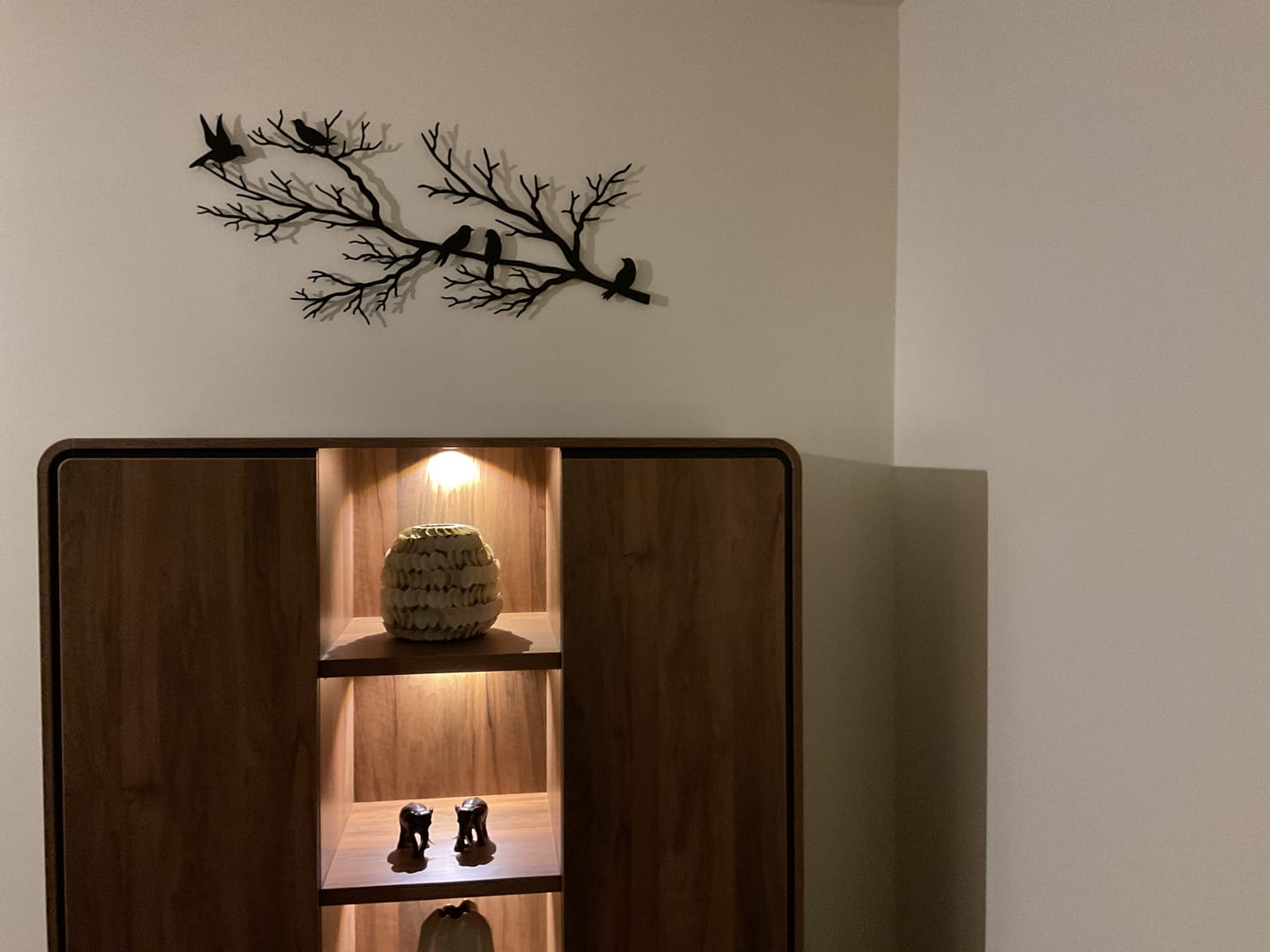Customer photo review of Décoration murale en métal moderne - Oiseaux sur branche (V.02)