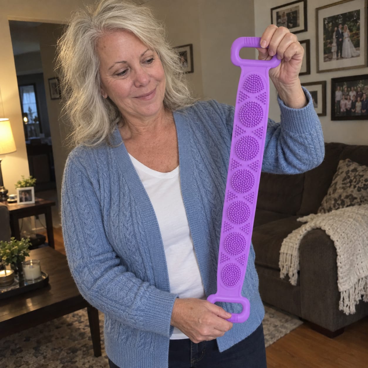 Customer photo review of Silicone Back Scrubber