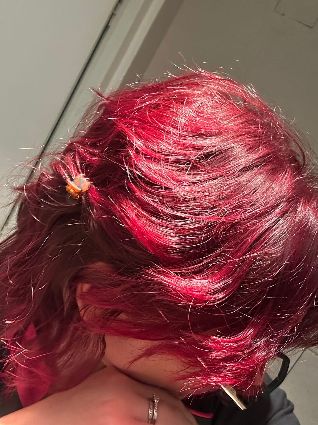 Customer photo review of Mattie Red - Vegan Semi-Permanent Direct Dye Hair Color Cream 210 ml
