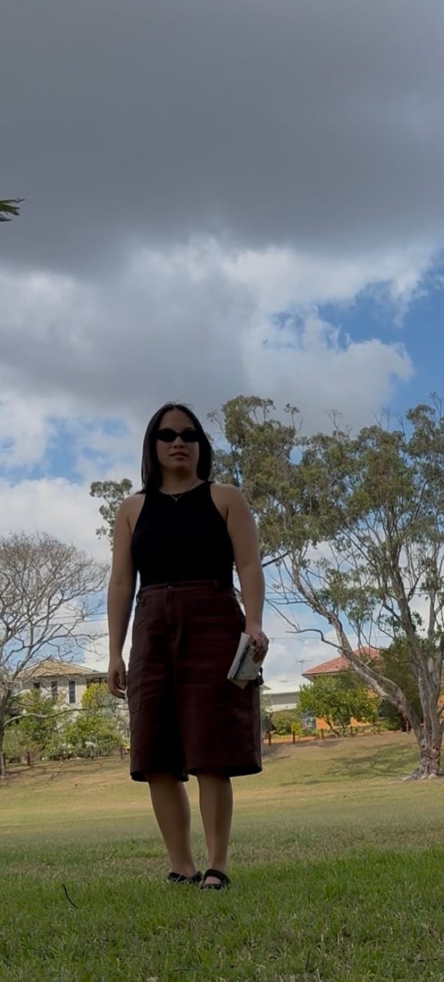 Customer photo review of Long Shorts - Umber